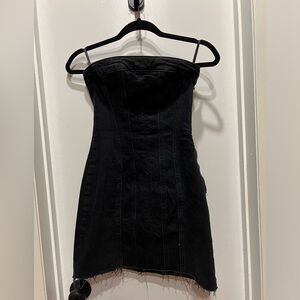 Dark denim mini dress